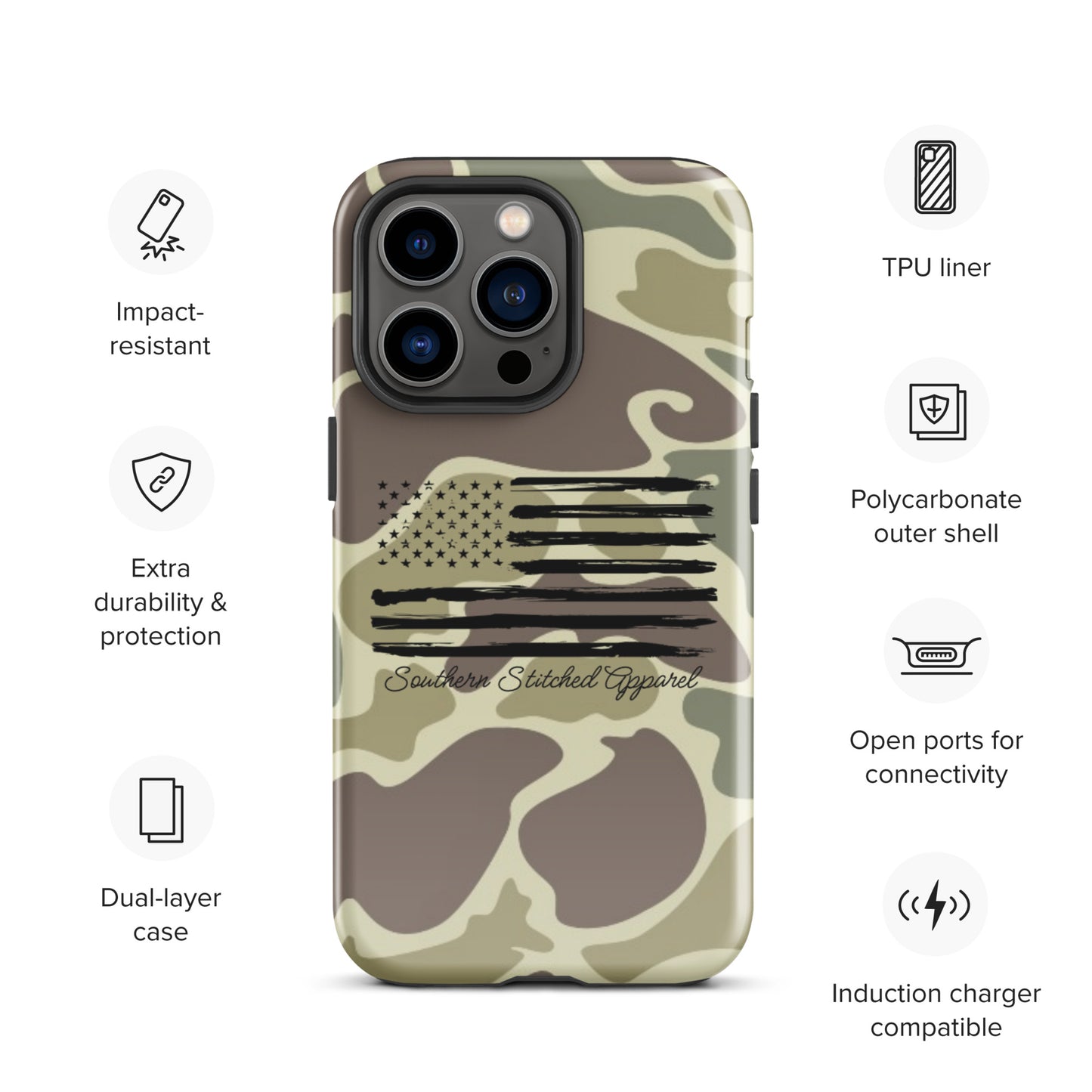 Patriotic Camo | Tough IPhone Case