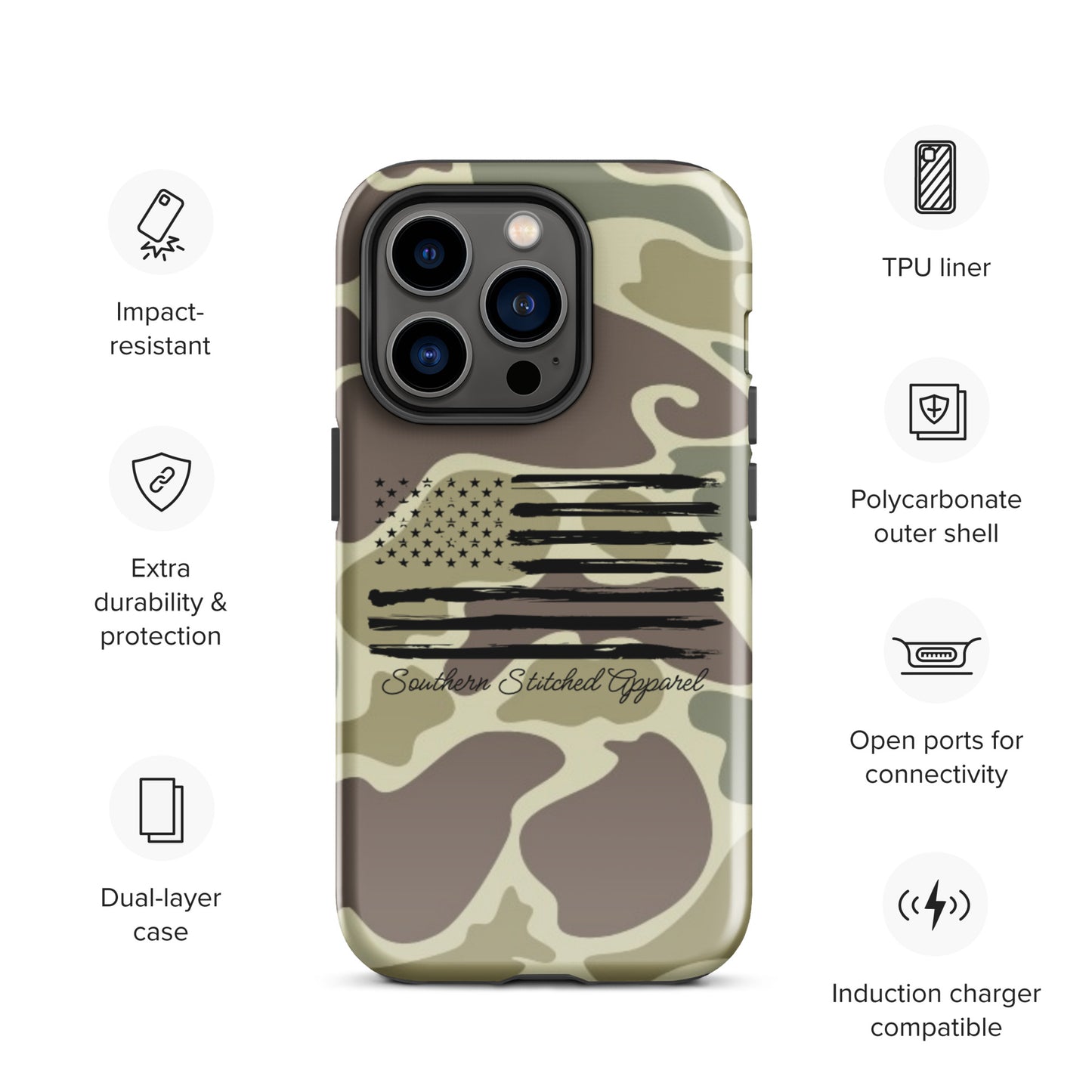 Patriotic Camo | Tough IPhone Case