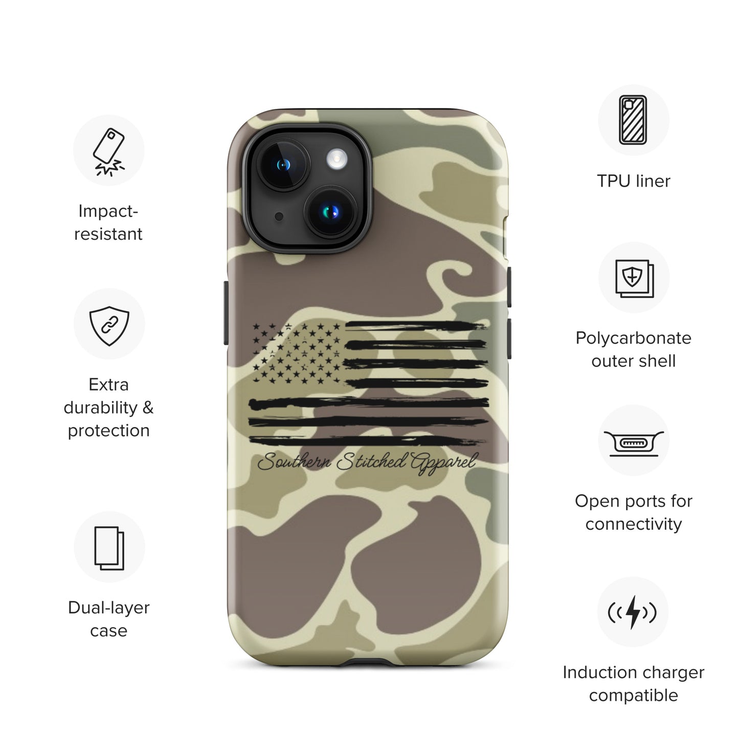 Patriotic Camo | Tough IPhone Case