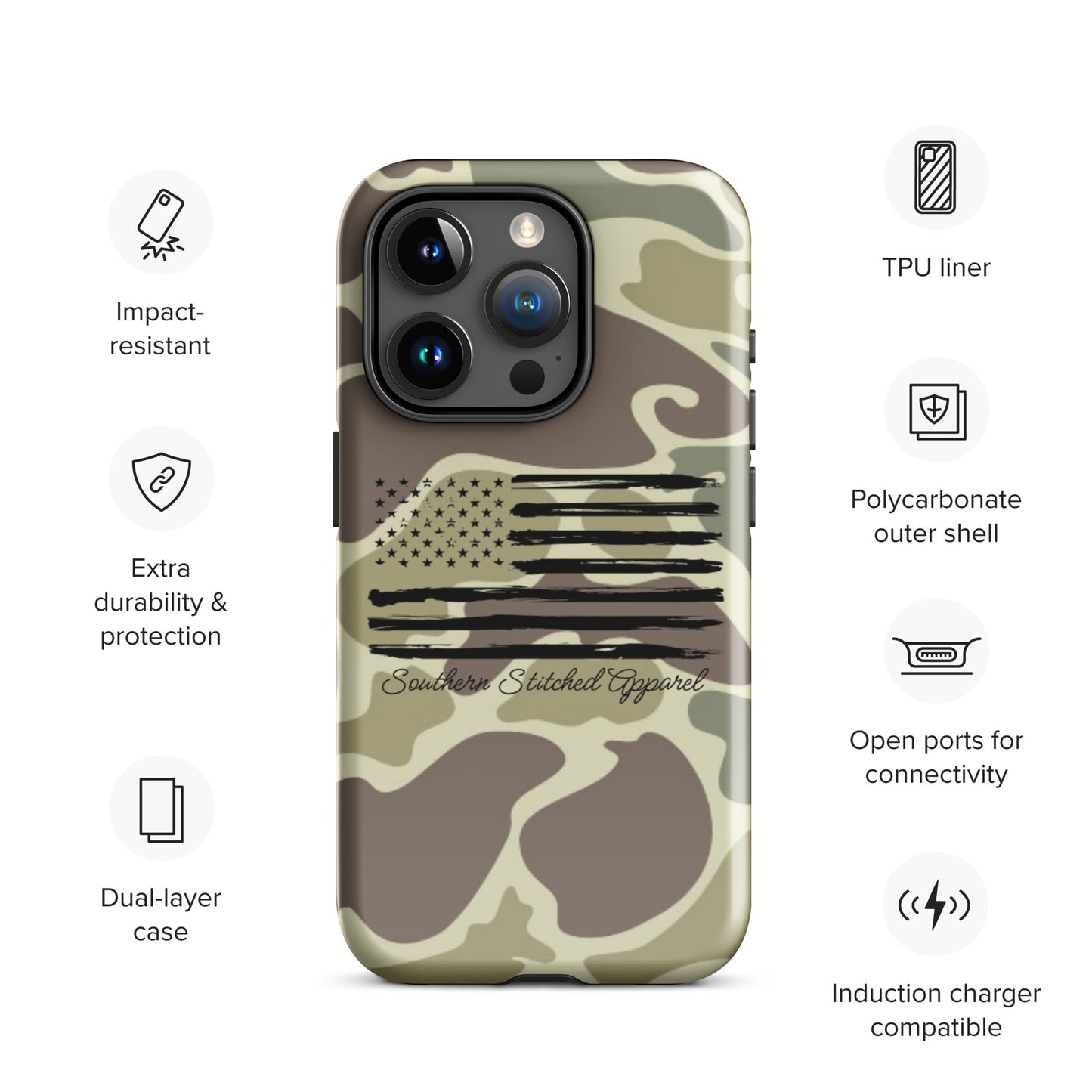 Patriotic Camo | Tough IPhone Case