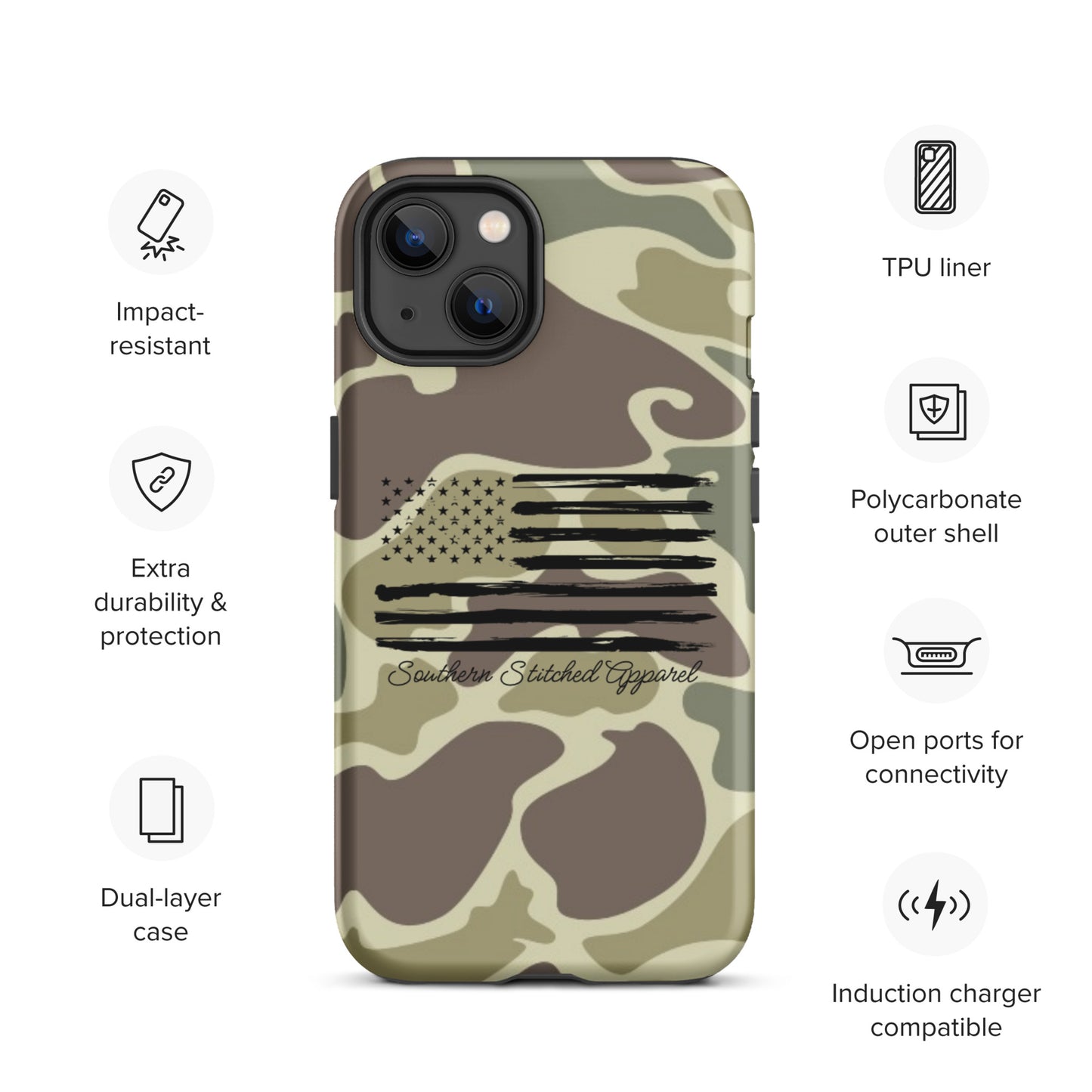 Patriotic Camo | Tough IPhone Case