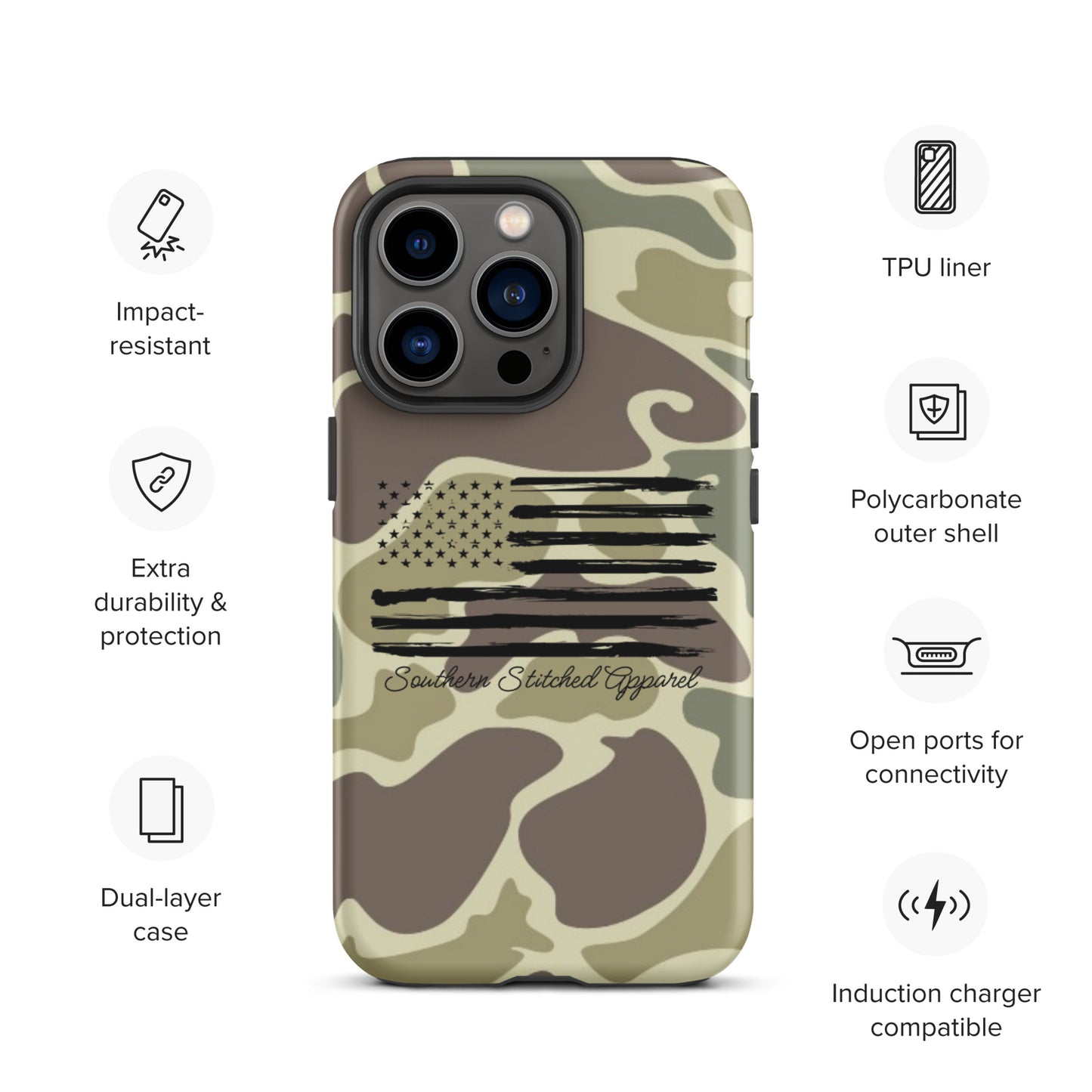 Patriotic Camo | Tough IPhone Case