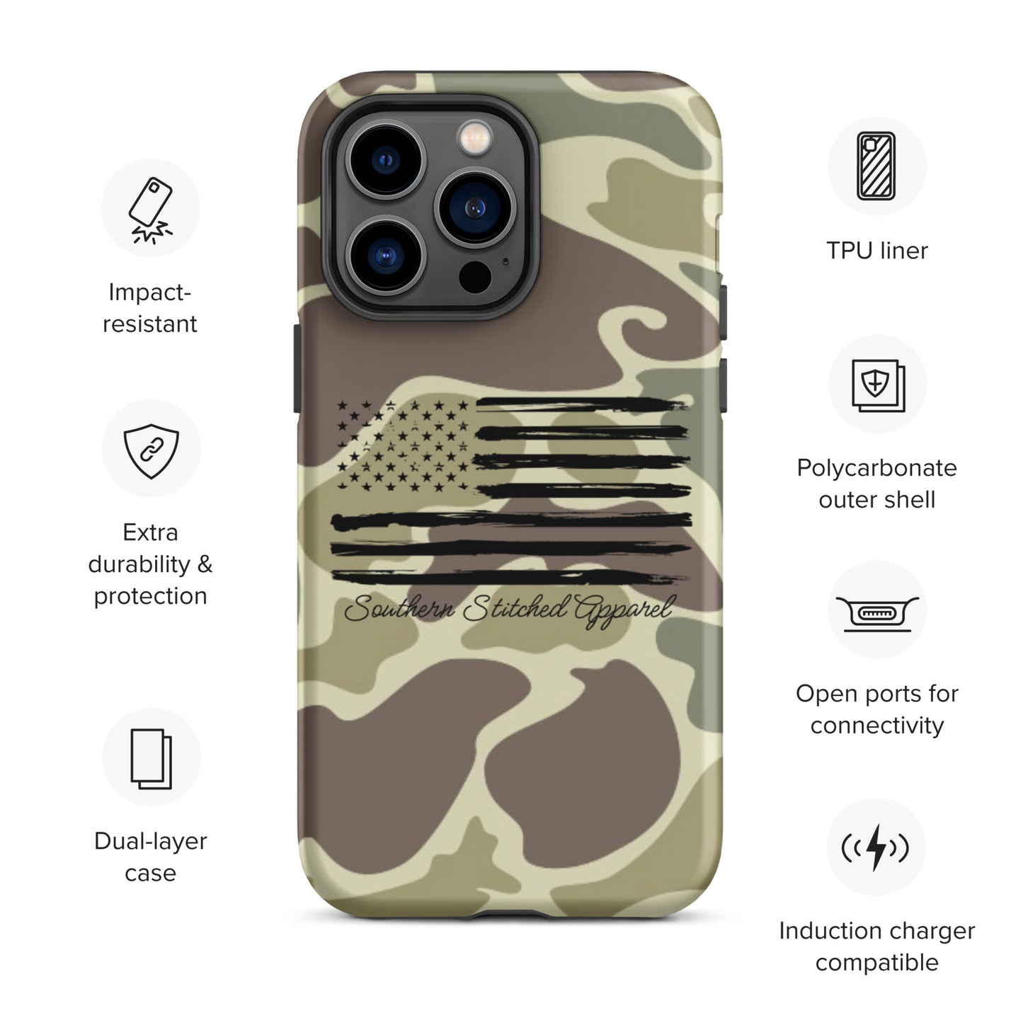 Patriotic Camo | Tough IPhone Case