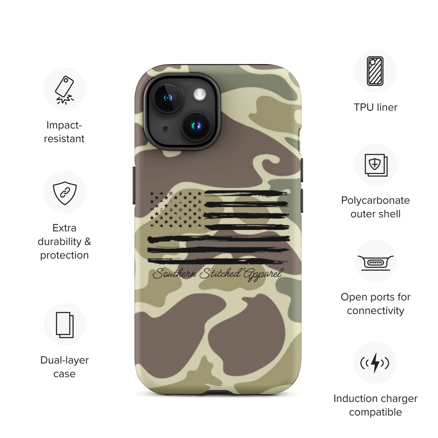 Patriotic Camo | Tough IPhone Case