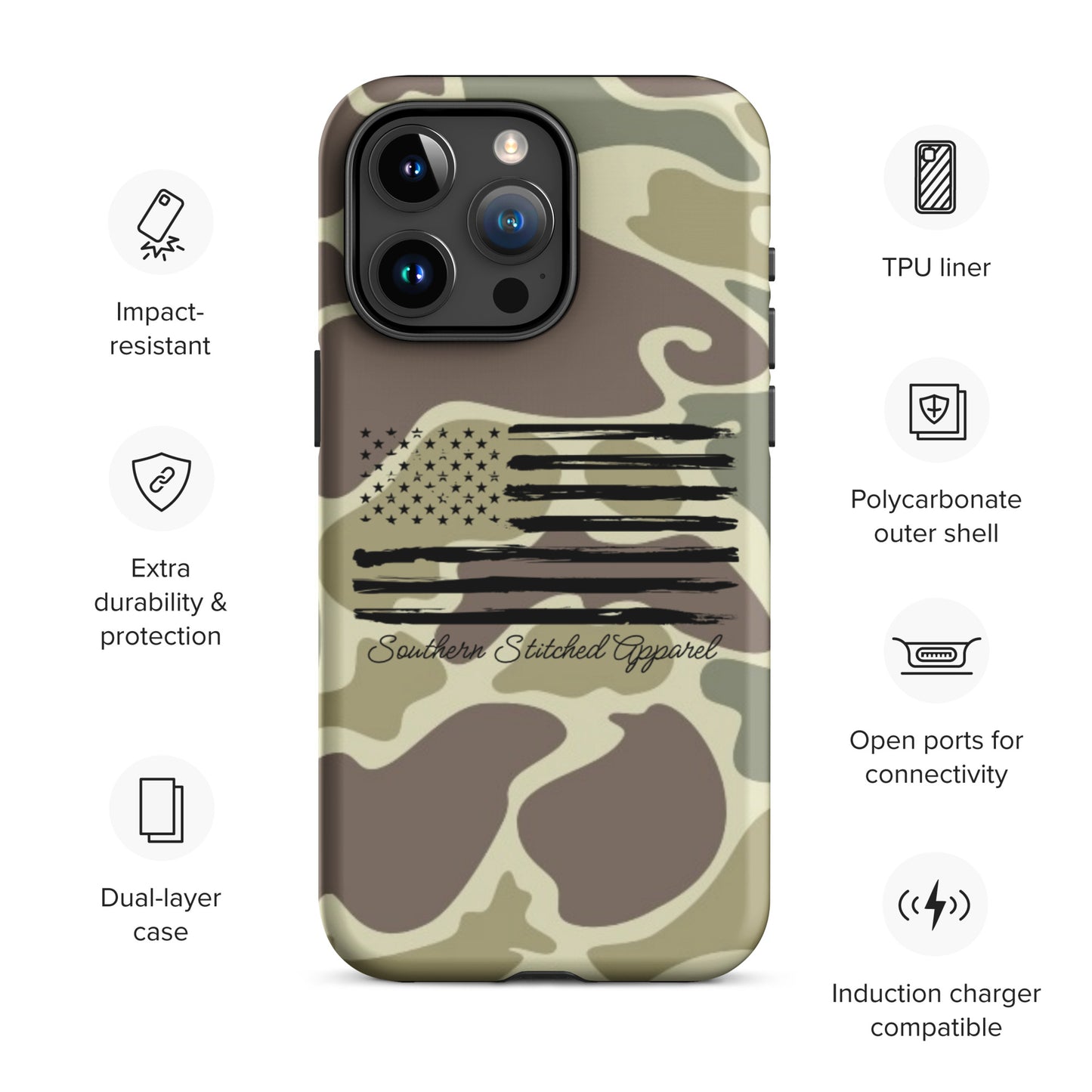 Patriotic Camo | Tough IPhone Case