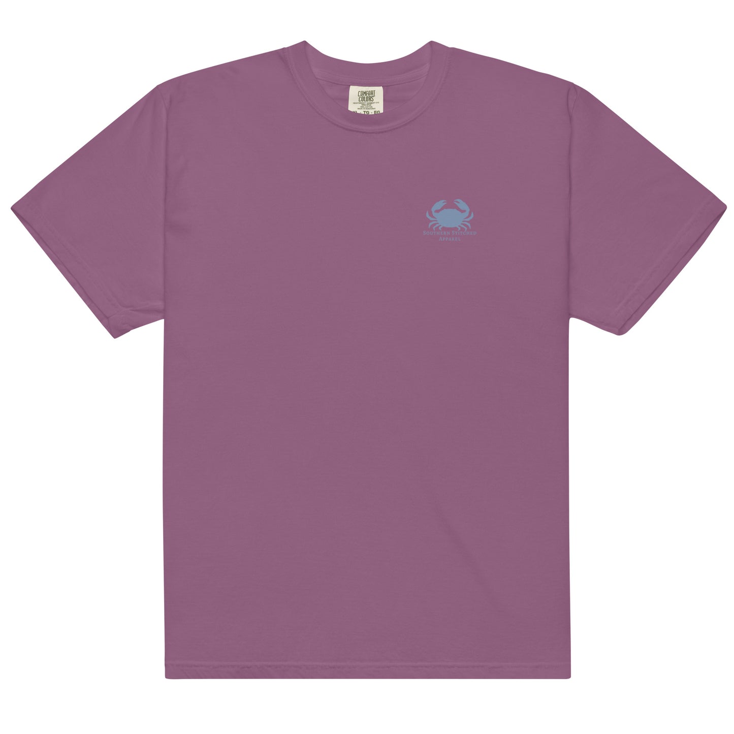 Salty Crab | Comfort Colors Tee | Light Blue Logo