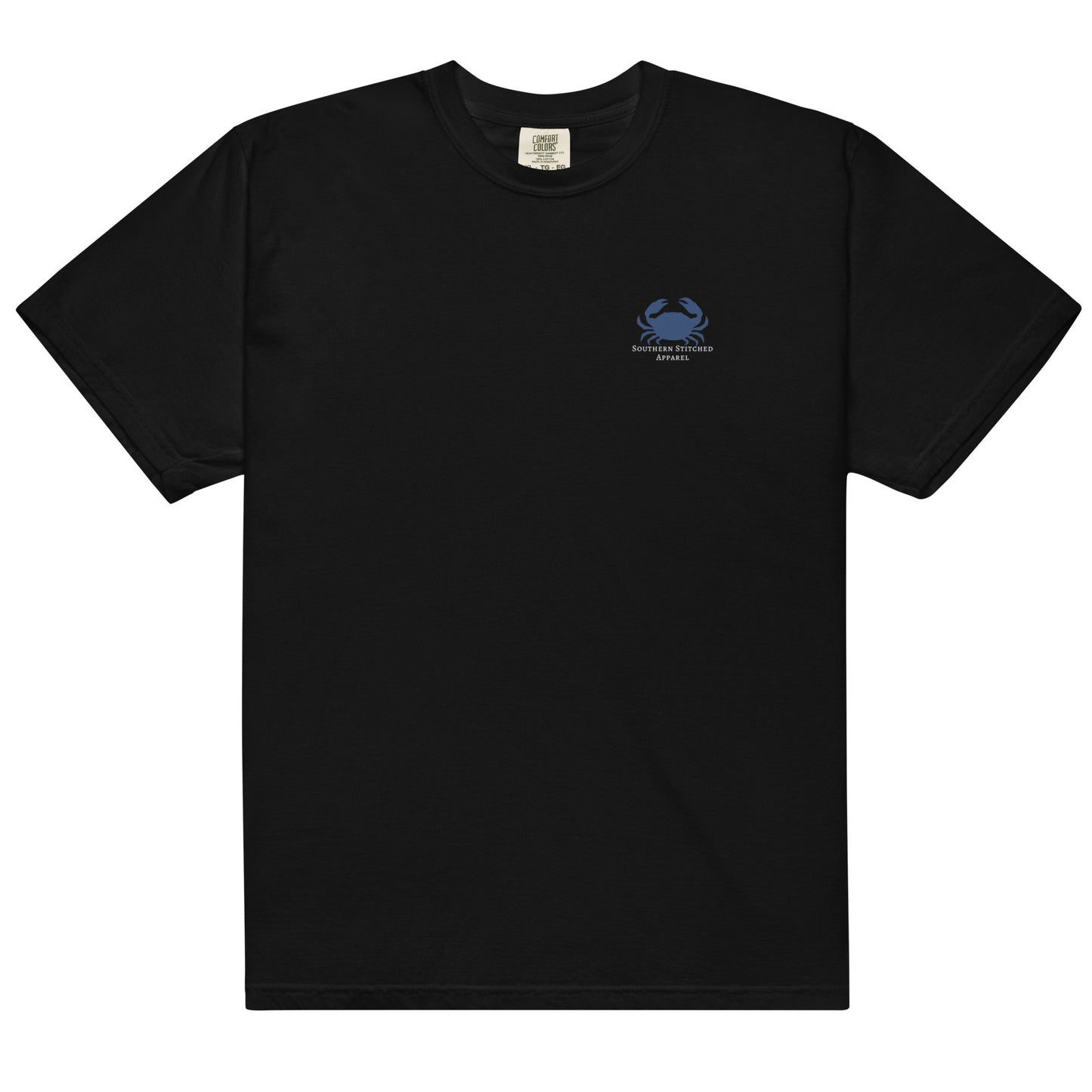 Salty Crab | Comfort Colors Tee | Navy Logo