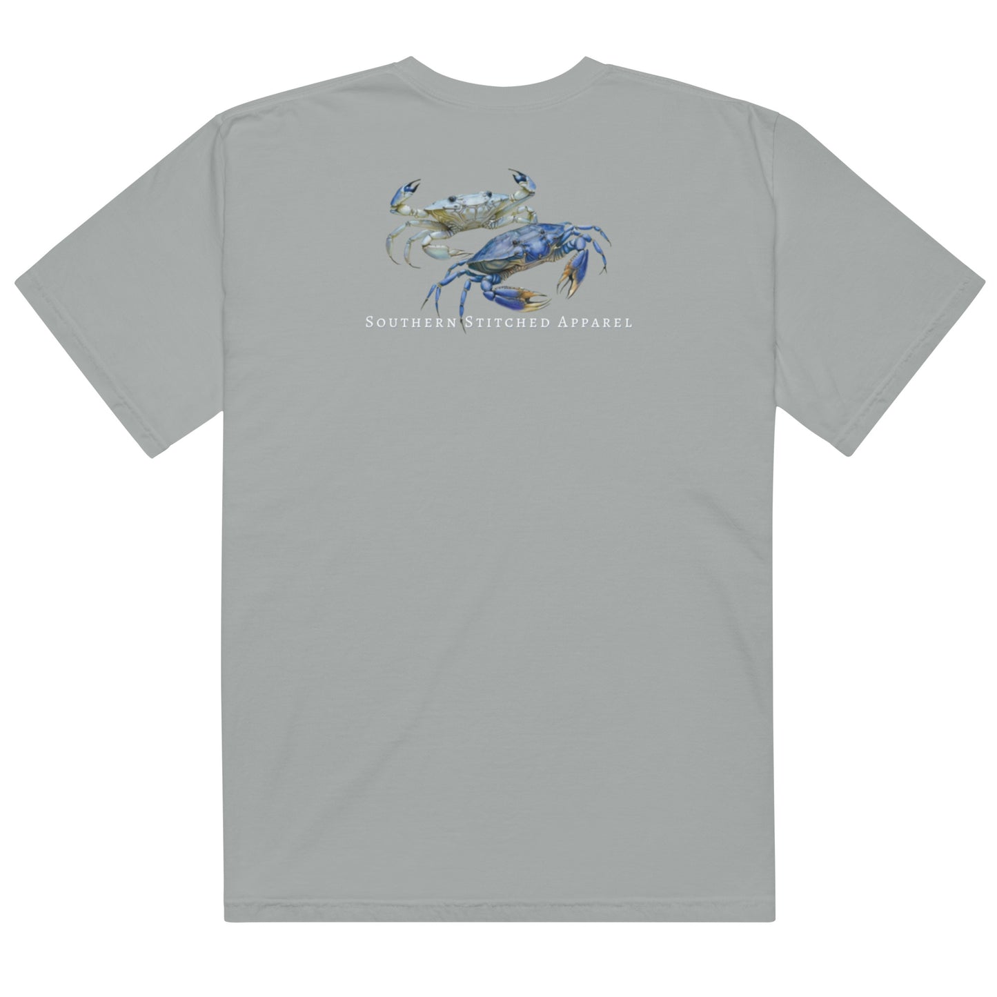 Salty Crab | Comfort Colors Tee | Navy Logo