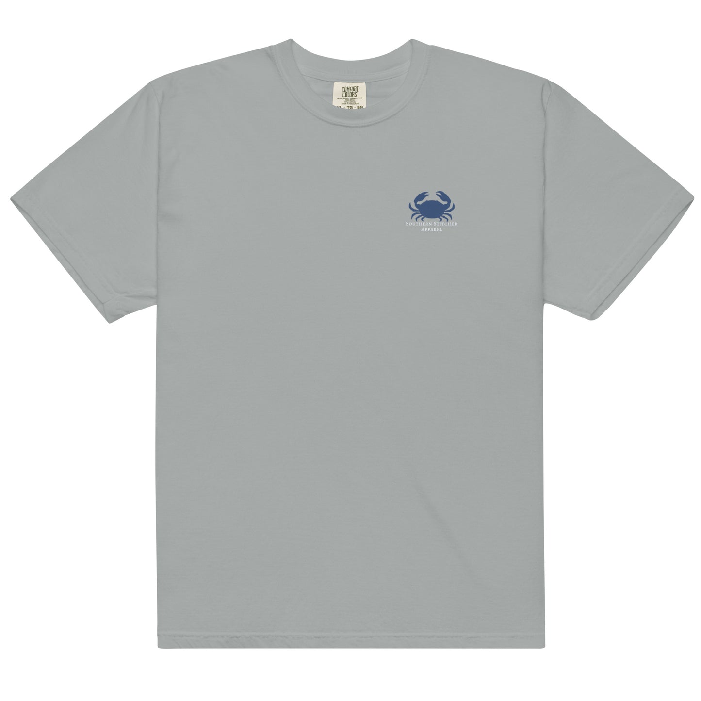 Salty Crab | Comfort Colors Tee | Navy Logo