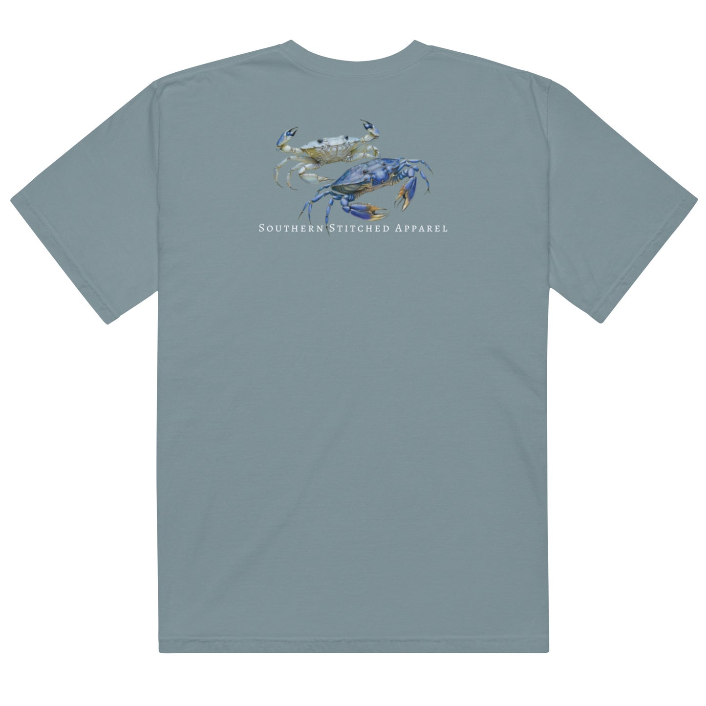 Salty Crab | Comfort Colors Tee | Navy Logo