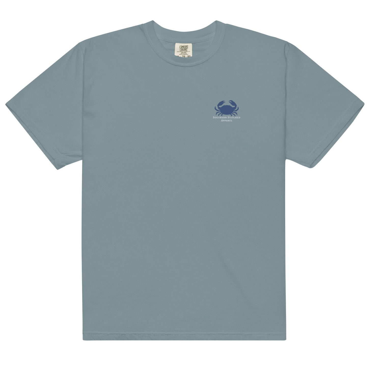 Salty Crab | Comfort Colors Tee | Navy Logo