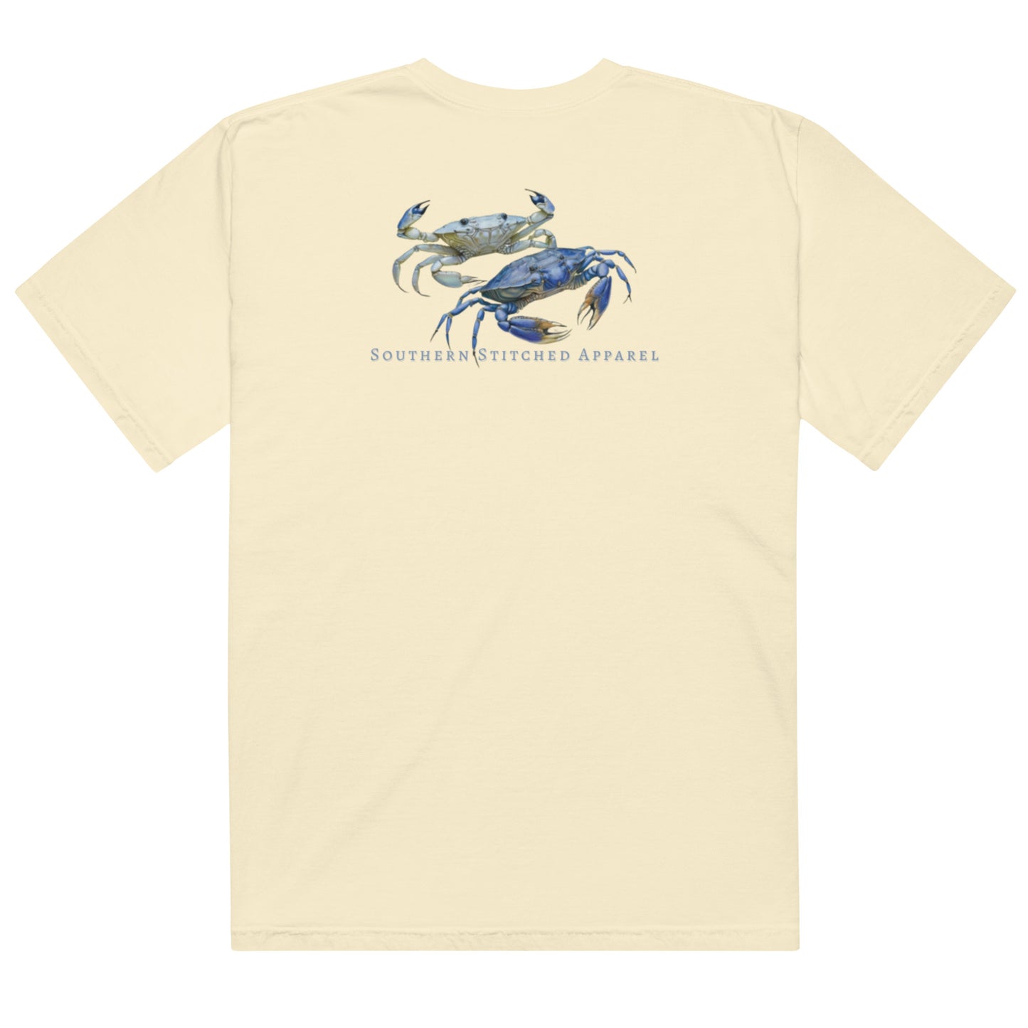 Salty Crab | Comfort Colors Tee | Light Blue Logo