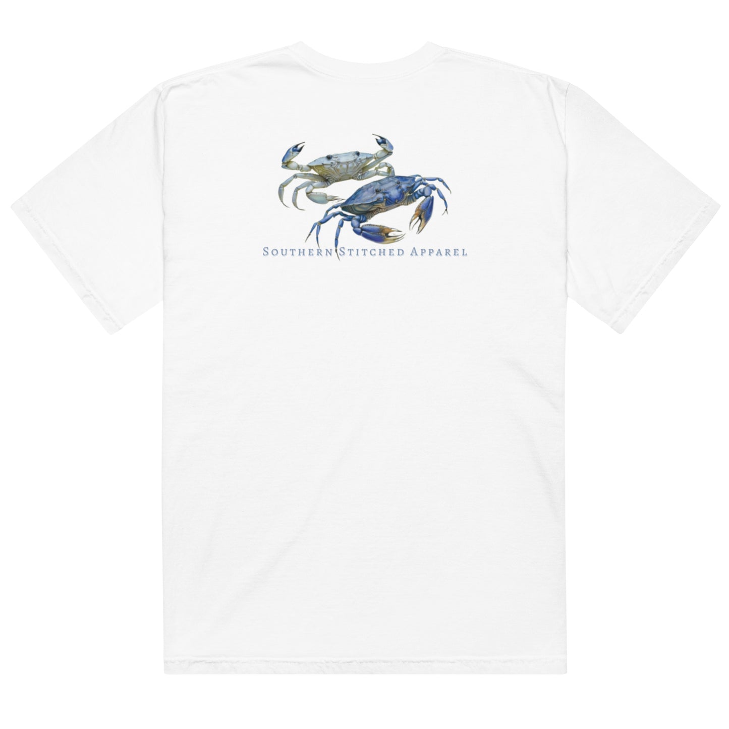 Salty Crab | Comfort Colors Tee | Light Blue Logo