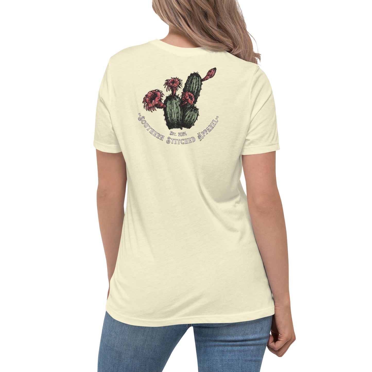 Women's Relaxed T-Shirt | Western Cactus